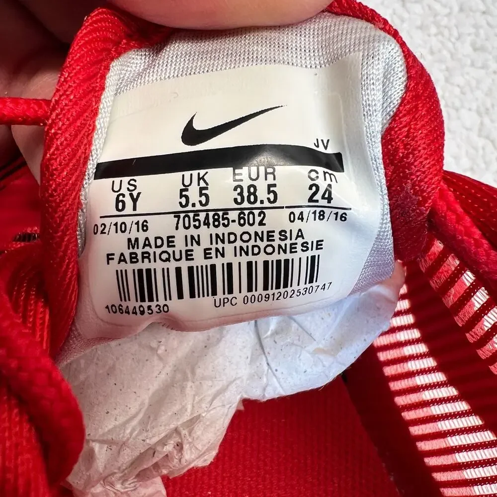 Nike Youth Sneakers Roshe One Flight Weight (GS) Red Stripped Shoes Size 6Y